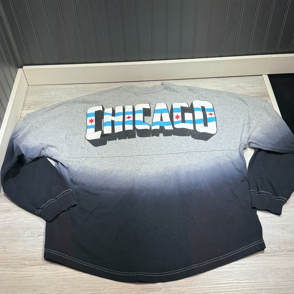 Chicago Spirit Jersey Illinois Long Sleeve T Shirt Adult Sz XL Gradient Willis